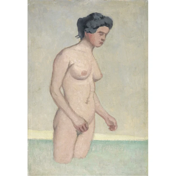 Félix Vallotton — BAIGNEUSE DEBOUT, DE PROFIL, 1918STANDING FEMALE SWIMMER IN PROFILE, 1918