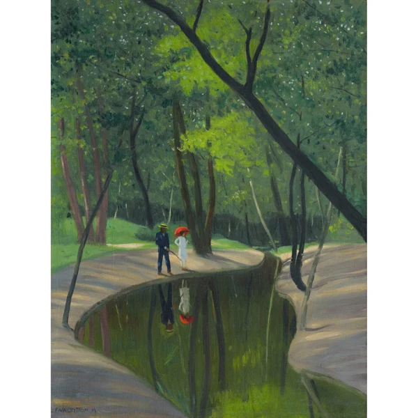 Félix Vallotton — BOIS DE BOULOGNE, 1919FOREST OF BOULOGNE, 1919