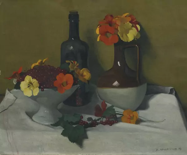 Félix Vallotton — Groseilles et capucines, 1919