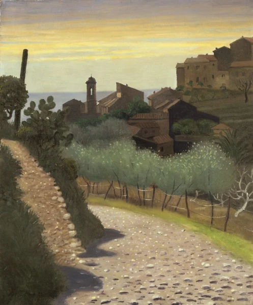 Félix Vallotton — Eglise Sainte-Anne à Cagnes, 1922