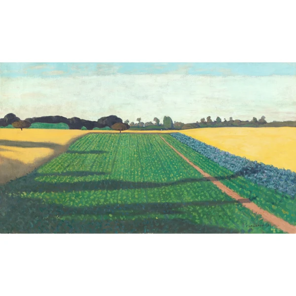 Félix Vallotton — LES CHAMPS, PLATEAU DE LA CROIX-ROUGE, 1914THE FIELDS, PLATEAU OF RED CROSS, 1914