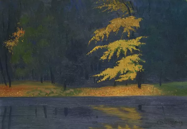 Félix Vallotton — Le lac du Bois de Boulogne, 1921