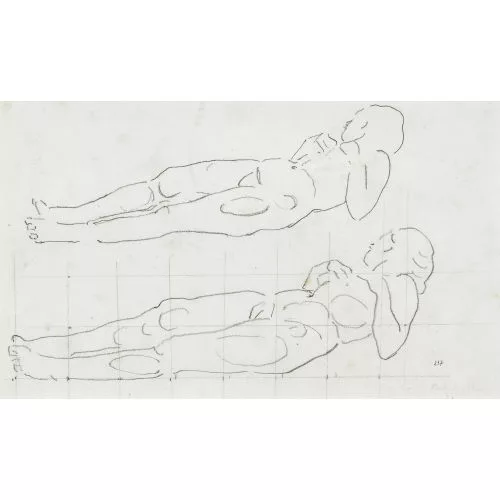 Ferdinand Hodler — Figurenstudie zu "Die Liebe".