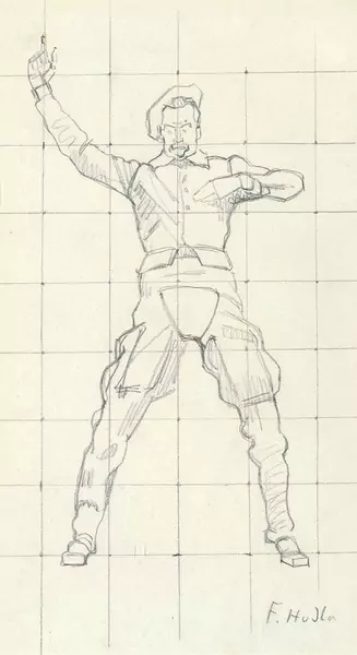 FERDINAND HODLER — Studie zur "Einmütigkeit". — Koller Auktionen