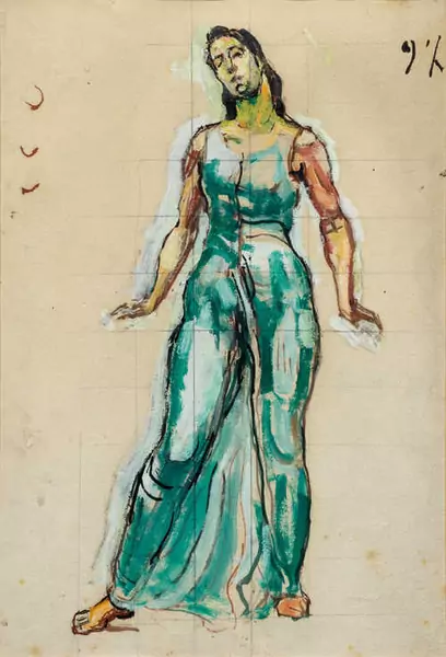 FERDINAND HODLER — Study for "Blick ins Unendliche". Circa 1915. — Koller Auktionen