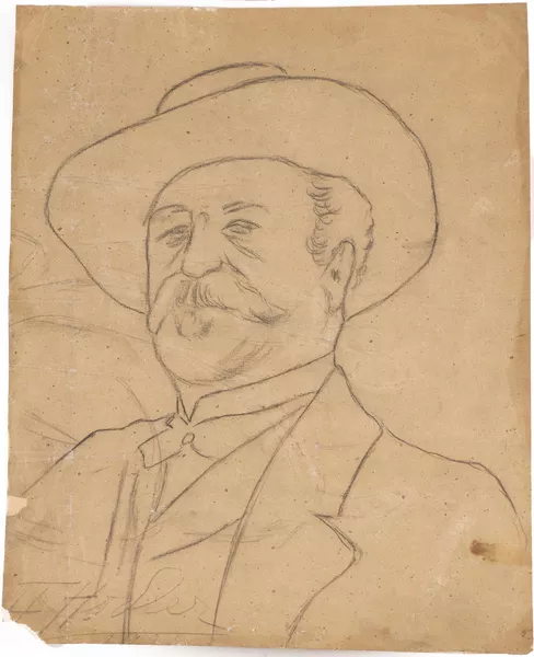 Ferdinand Hodler (1853-1918), "Portrait de Cuno Amiet" — DognyAuction