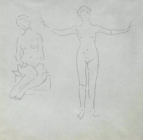 FERDINAND HODLER — Studien aus: "Lied aus der Ferne" und "Die Heilige Stunde". — Koller Auktionen