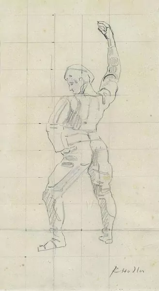 FERDINAND HODLER — Studie: Soldat von hinten. — Koller Auktionen