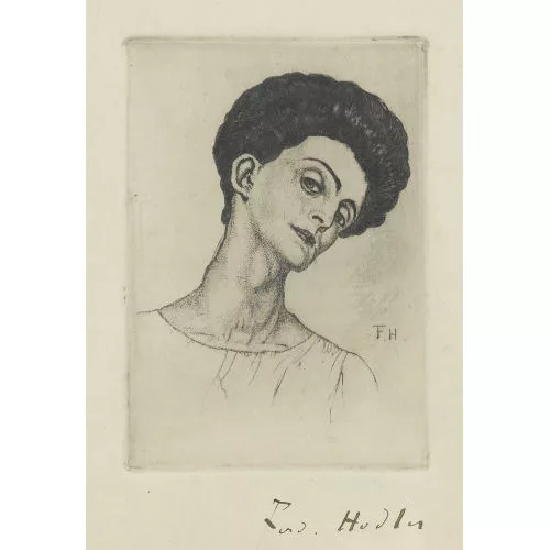 Ferdinand Hodler — Frau mit hochgestecktem Haar.