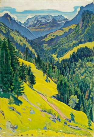 Kiental mit Blüemlisalp, 1902
