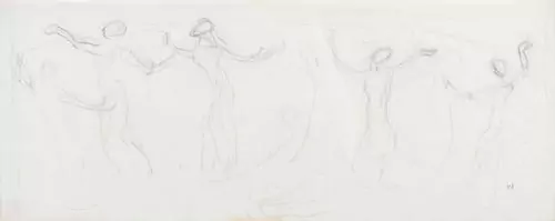 FERDINAND HODLER — Ideenskizze zu "Blick in die Unendlichkeit". Um 1910-13. — Koller Auktionen