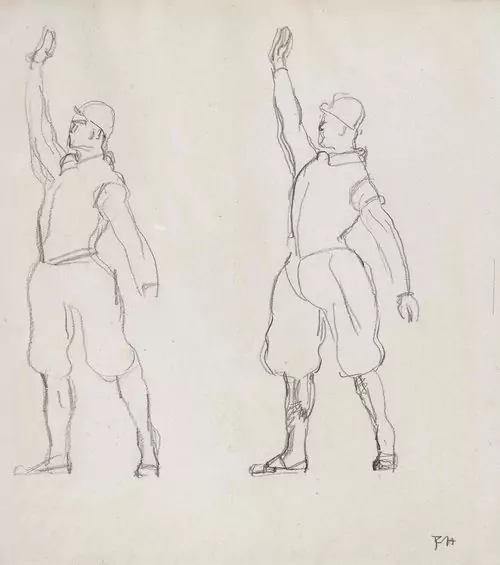 FERDINAND HODLER — Zwei Schwörende. — Koller Auktionen
