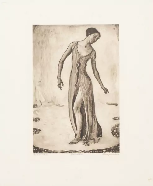 Ferdinand HODLER (1853-1918), "Femme qui se retourne", héliogravure — DognyAuction