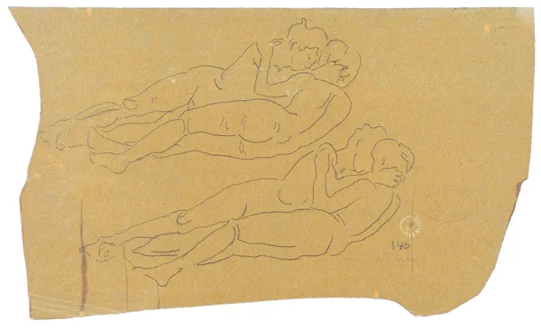 Ferdinand Hodler — Studie zu "Die Liebenden"