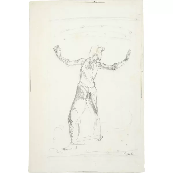 Ferdinand Hodler — Skizze zu "Fröhliches Weib"