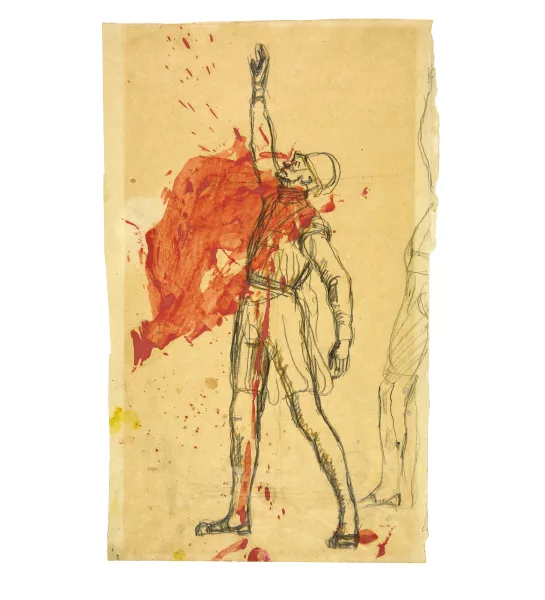 Ferdinand Hodler — Der Schwur. Figurenstudie zu "Einmütigkeit"