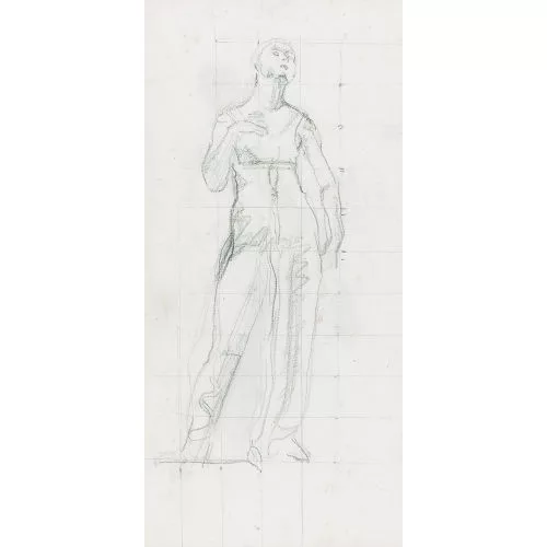 Ferdinand Hodler — Figurenstudie zu "Blick in die Unendlichkeit".