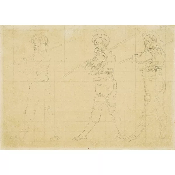 Ferdinand Hodler — Drei Krieger - Skizze für den "Rückzug bei Marignano"