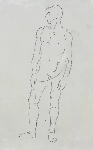 Ferdinand Hodler — Stehender Männerakt