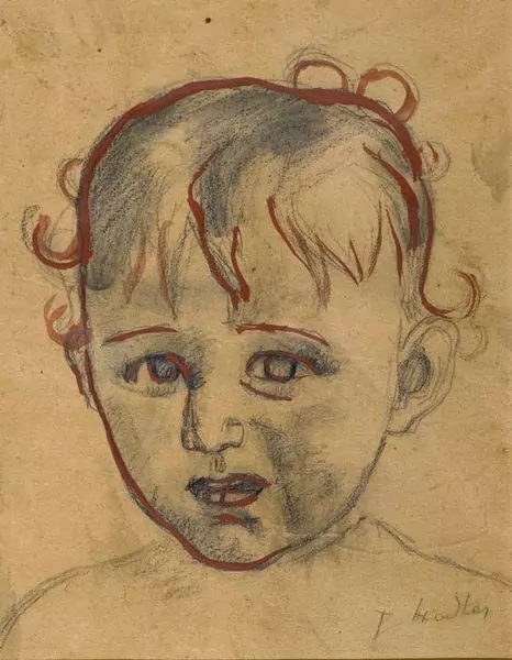 FERDINAND HODLER — Portraitskizze Paulette. 1915. — Koller Auktionen