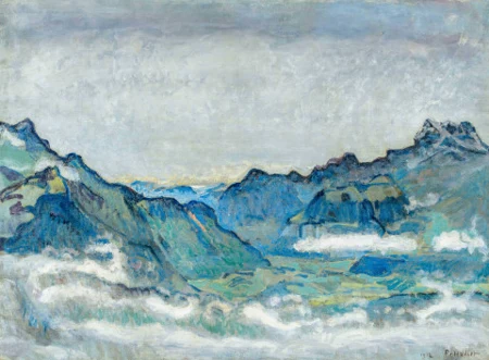 Rhonetal mit Dents du Midi, 1912
