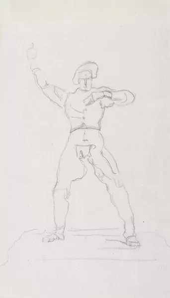 FERDINAND HODLER — Studie zum Schwörenden. — Koller Auktionen