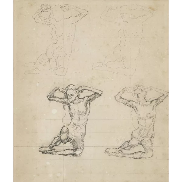 Ferdinand Hodler — Figurenstudie zu "Der Tag".
