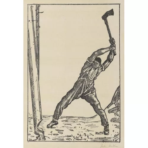 Ferdinand Hodler — "Der Holzfäller".