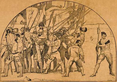 FERDINAND HODLER — Rückzug von Marignano. Ca. 1897. — Koller Auktionen