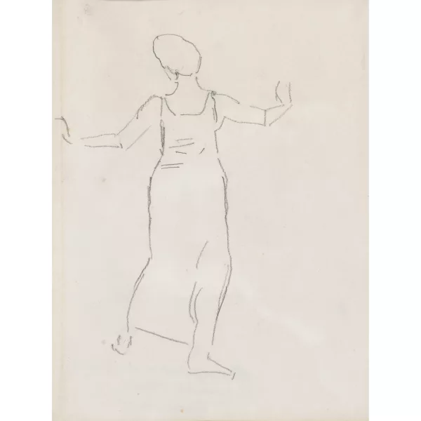 Ferdinand Hodler — Figurenstudie zu "Ergriffenes Weib".