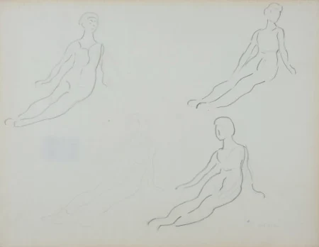 Études de femmes assises