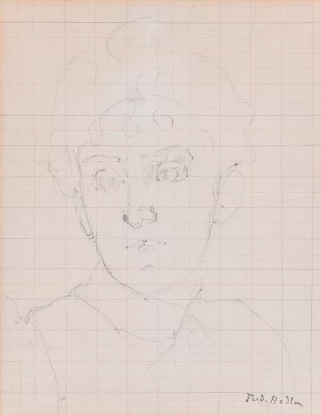 Ferdinand Hodler — Etude pour le portrait de sa future femme Berthe Jacques