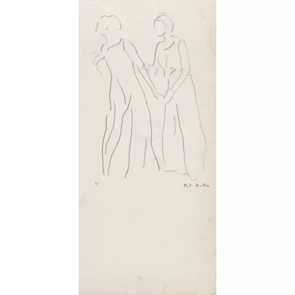Ferdinand Hodler — Figurenstudie zu "Blick in die Unendlichkeit".