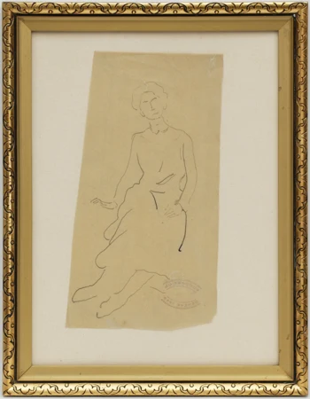 Etude de femme assise
