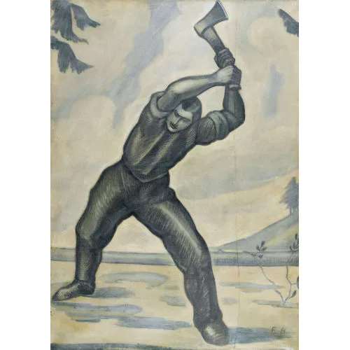 Ferdinand Hodler — Der Holzfäller.