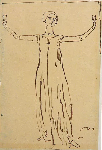 Ferdinand Hodler — Studie zu "Lied aus der Ferne", um 1906