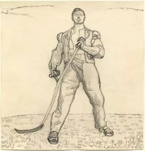 FERDINAND HODLER — Study for the resting reaper. 1908/09. — Koller Auktionen