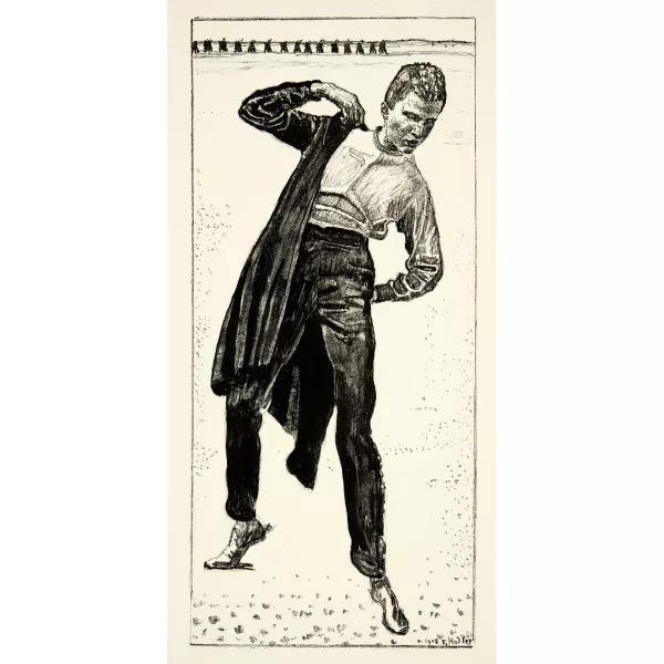 Ferdinand Hodler — Jenenser Student. - Einmütigkeit, Der Redner