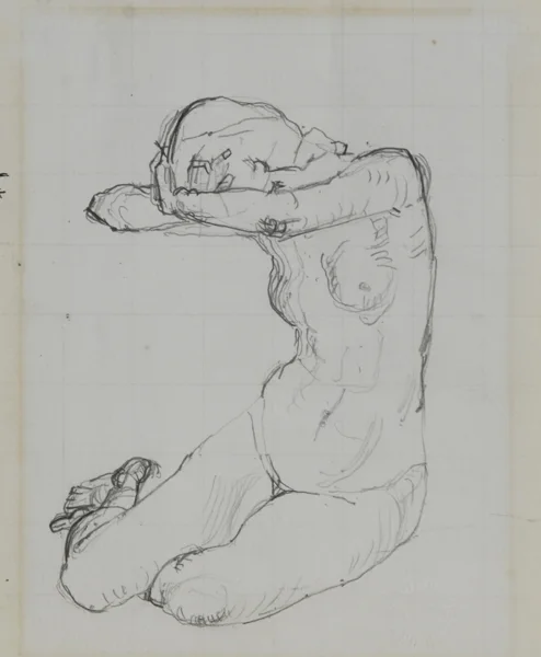 Ferdinand Hodler — Studie zu "Der Tag" (Zweite Figur von rechts), 1899