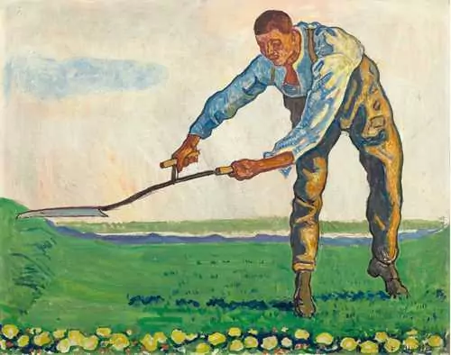 FERDINAND HODLER — The reaper. Circa 1910. — Koller Auktionen