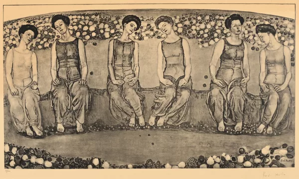 Ferdinand Hodler — Die heilige Stunde mit sechs Figuren, 1911