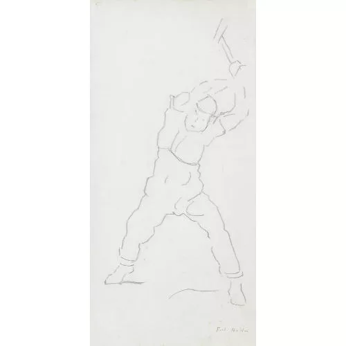 Ferdinand Hodler — Figurenstudie zum "Holzfäller".