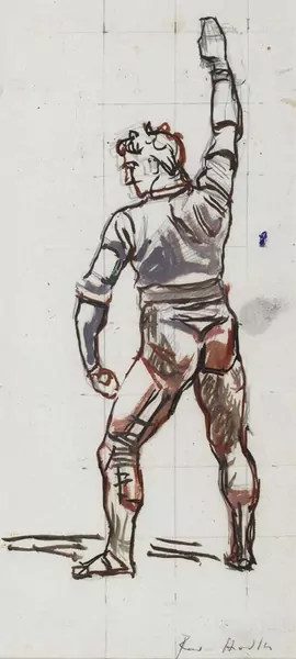 FERDINAND HODLER — Studie zum Schwörenden. — Koller Auktionen