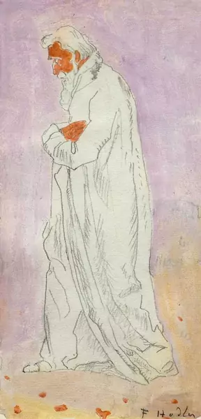FERDINAND HODLER — Figure study for 'Eurythmy'. 1895. — Koller Auktionen