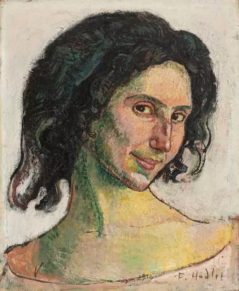 FERDINAND HODLER — Frauenkopf. "Italienerin" (Giulia Leonardi). 1910. — Koller Auktionen