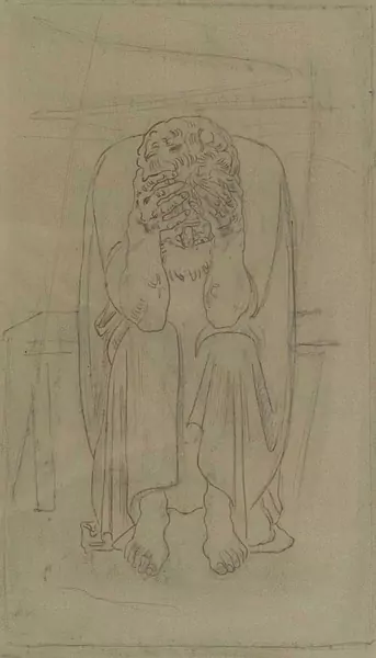 FERDINAND HODLER — Dunkler Genius. 1891/92. — Koller Auktionen