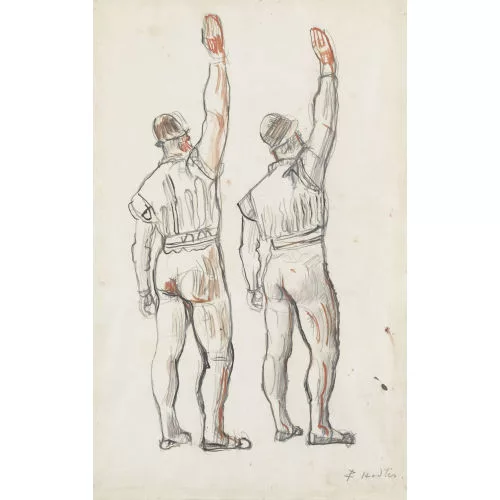 Ferdinand Hodler — Figurenstudie zu "Einmütigkeit".