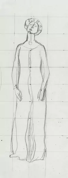FERDINAND HODLER — Studie zu "Blick in die Ewigkeit". — Koller Auktionen