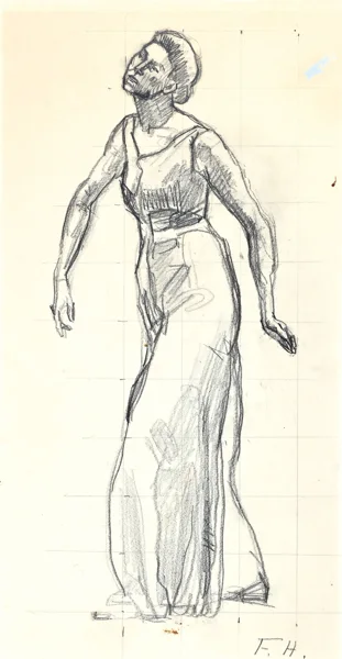 Ferdinand Hodler — Studie für Blick in die Ewigkeit, 1916