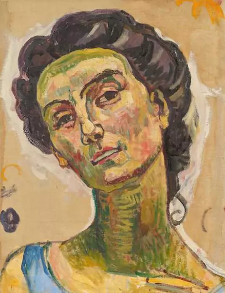 FERDINAND HODLER — View into infinity, head study. Circa 1914. — Koller Auktionen